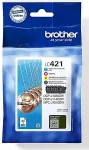 Tooner Brother LC421VALDR ink cartridge 4 pc(s) Original Black, Cyan, Magenta, Yellow