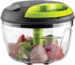 KOHE 600 ml vegetable shredder, 3 blades, green and black