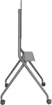 Maclean W&oacute;zek na k&oacute;łkach na TV , 50"-86" mobilny uchwyt / wieszak do TV do biura, 120kg, MC-977