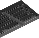Wera 9831 foam insert for 6003 Joker Set 1, empty (black/grey, for Tool Rebel workshop trolley)