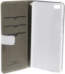 Insmat Kaitse&uuml;mbris kaanega Exclusive Flip, Huawei P8 Lite, valge,