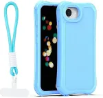 TelForceOne Safepop case with strap for iPhone 16e / 17e blue