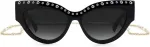 Jimmy Choo P&auml;ikeseprillid naistele SONJAGNS8079O (l&auml;&auml;tse/silla/sanga) 55/17/145 mm
