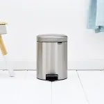 Brabantia Pedal Bin newIcon Round Brushed steel