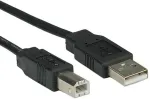 ROLINE USB 2.0 Notebook-Flachkabel, Typ A-B 1,8m (11.02.8868)