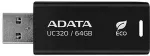 M&auml;lukaart ADATA UC320 USB flash drive 64 GB USB Type-A 3.2 Gen 1 (3.1 Gen 1) Black