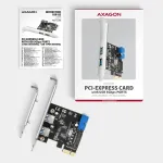 AXAGON I/O CARD PCIE USB 5GBPS 4PORT/SP&LP PCEU-232RS