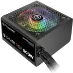 Toiteplokk Thermaltake Smart 500W RGB (80+ 230V EU, 2xPEG, 120mm, Single Rail)