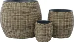 Home4you Lillepott WICKER D20xH20cm, helepruun