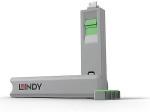 Lindy USB PORT TYPE-C BLOCKER 4PACK/GREEN 40426