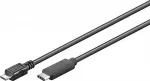 Goobay USB Type-C kabel 1m Sort