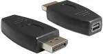 DELOCK Displayport Adapter DP -> mini DP St/Bu schwarz