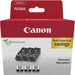 Tooner CANON PGI-35BK, black ink cartridge - 3 pack