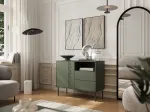 Cama MEBLE 1D2S TRESSE chest of drawers 100x40x75 matte green