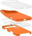 SPIGEN Silicone Fit (Mag Fit) mobile phone case 17.5 cm (6.9") Cover Orange