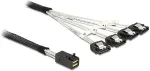 GEMBIRD DeLock Mini SAS HD SFF-8643 > 4 x SATA 7 Pin 1 m