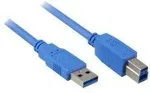 SHARKOON Kabel USB 3.0 A-B black 1,0m