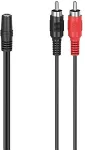 HAMA Kaabel 2RCA - 3.5mm socket