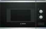 Mikrolaineahi Bosch BFL520MS0 microwave Built-in Combination microwave 20 L 800 W Black, Stainless steel