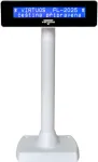 VIRTUOS LCD customer display FL-2025MB 2x20, USB white