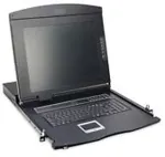 Digitus KVM konsool Assmann 17IN VGA TFT konsool. 1-port/saabastega saksa klaviatuuripaigutus