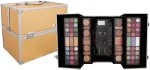 2K Super Model Beauty Train Case 122.6g - Gold Makeup Palette naistele