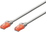 Digitus Professional - Patch-Kabel - RJ-45 (M) zu RJ-45 (M) - 25 cm - UTP - CAT 6 - IEEE 802.3 - halogenfrei, geformt, ohne Haken - Grau (DK-1617-0025)