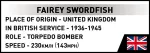 Cobi Klocki Blocks Fairey Swordfish Executive Edition 959 pieces
