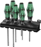 WERA 334/355/6 Kraftform Plus Lasertip screwdriver set