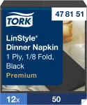 TORK &Otilde;htus&ouml;&ouml;gisalvr&auml;tik Premium Linstyle&reg;,39x39cm, 50tk, must 478151