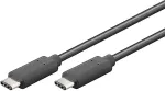 PREMIUMCORD USB-C/male - USB-C/male, black, 0.5m