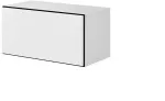 Cama MEBLE Cama full storage cabinet ROCO RO3 75/37/39 white/black/white