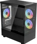 Korpus AeroCool Viewport Mini-G-BK-v4 ARGB, Tower Case Black, Tempered Glass x 2