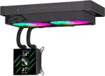 GameMax CPU Liquid Cooler | GLACIER 240 LCD BK | Black