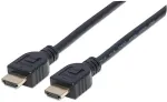 Manhattan HDMI-Kabel 4k@60Hz CL3 zert. geschirmt 1m
