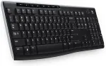 Klaviatuur Logitech K270/Wireless USB/ CZ- SK layout/Black