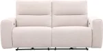 Home4you Diivan MATIAS 3-kohaline elektriline recliner 202x90xH100cm, helebeež