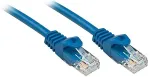 Lindy Basic - Patch-Kabel - RJ-45 (M) bis RJ-45 (M) - 3,0m - UTP - CAT 6 - gepresst, glatt - Blau (48174)