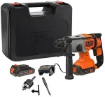 Black & Decker BLACK + DECKER cordless combination hammer BCD900E2K, 18Volt, rotary hammer