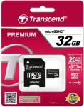 M&auml;lukaart TRANSCEND SD microSD Card 32GB SDHC Class10 w/adapter