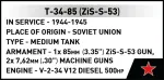 Cobi Klocki Bricks T-34-85 1046 pieces
