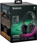 Defender Wired headphones with microphone gothic black