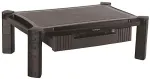 Startech .com Monitor St&auml;nder mit Schublade - H&ouml;henverstellbar - Gro&szlig;: 50cm - Computer Monitorst&auml;nder bis zu 81,30cm (32) - Aufstellung (Gestelloberfl&auml;che, 8 kleine Steigleitungen, 4 gro&szlig;e Steigleitungen) f&uuml;r Monitor - Kunststoff - Schwarz - Bildschi ...