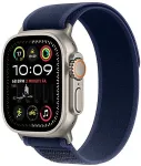 APPLE Watch Ultra 2 LTE 49mm Titanium Natur Geh&auml;use mit blauem Trail Armband - S/M