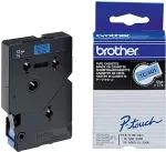 Brother Schriftbandkassette 12mm blau/schwarz TC501