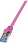 Logilink Patchkabel, Kat. 6A, S/FTP, 5,0 m, pink geschirmt (PIMF), 4 x 2 AWG 26/7, Belegung: 1:1, Kupferader, - 1 Stck (CQ3079S)