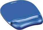 Fellowes Hiirepadi Crystal&trade; Gel randmetoega, sinine