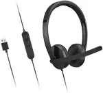 Lenovo 4XD1P83425 headphones/headset Wired Head-band Calls/Music USB Type-A Black