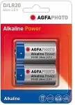 AgfaPhoto Batterie Alkaline Power -D LR20 Mono 2St.