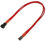 Nanoxia Kabel 3-Pin Verl&auml;ngerung, 30 cm, Single, rot